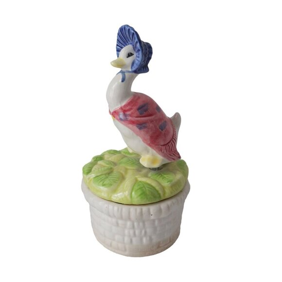 Vintage Schmid Beatrix Potter Music Box Jemina Puddle Duck I Did it my Way - Picture 1 of 5